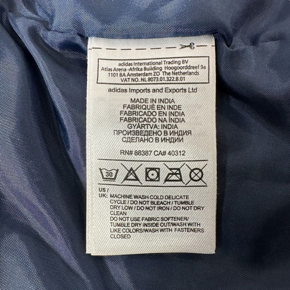 Adidas Neo Label Blue Embroidered‎ Winter Parka, Small - Picture 10 of 15